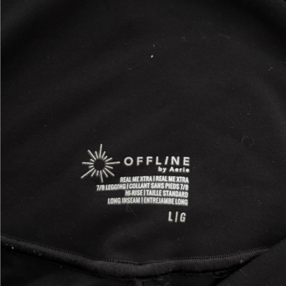 Aerie OFFLINE Black 7/8 Leggings - Picture 4 of 4